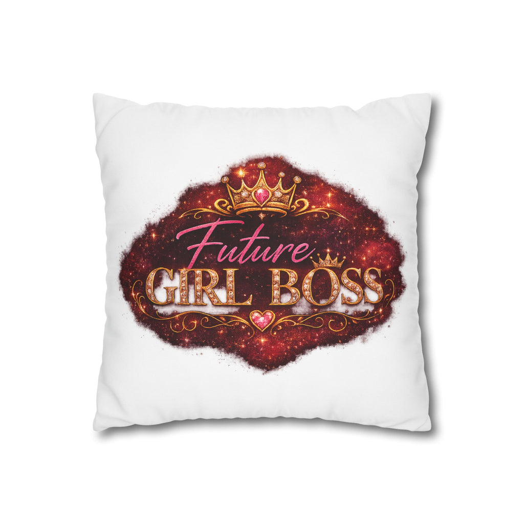 Square Pillow - "Future Girl Boss" Mother & Daughter Decorative Throw Pillow