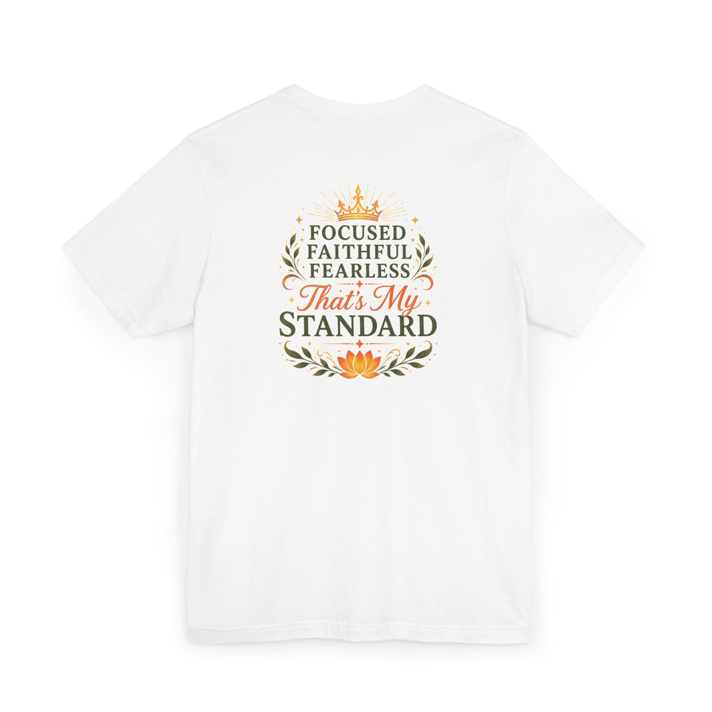 Inspirational Empowerment T-Shirt — "Growing in Silence, Glowing in Peace, Winning Boldly"